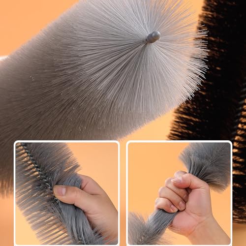 2 Pack Cobweb Dusters, Bendable Fan Cleaning Brush, Flexible Ceiling Fan Cleaner, Dusting Brush for Air Conditioning Shutters - view 3
