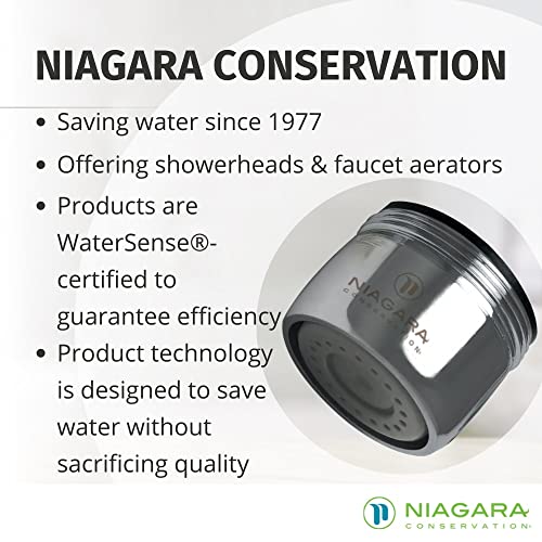 N3210B-PC-T 1.0 GPM Dual Thread Pressure Compensated Bubble Spray California Compliant Faucet Aerators, 6 Pack - Standard Chrome Sink Faucet Aerator with Low Flow Rate - view 2