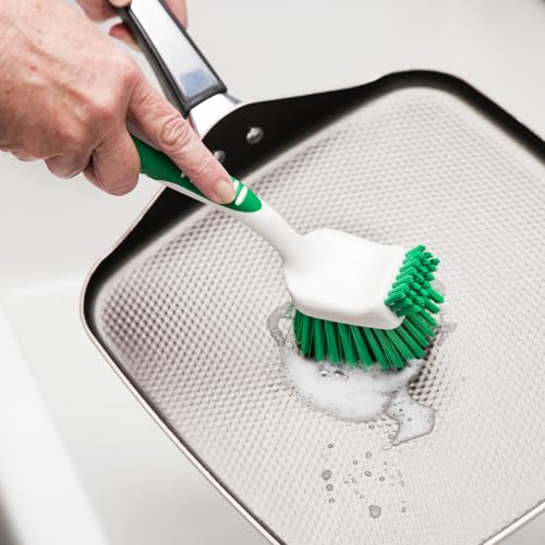 Libman Dish Brush Set with Long Handle - Deep Cleaning Brushes - Dish Scrubber & Scraper - Kitchen Scrub Brush for Dishes, Sinks, Pots, Pans, Vegetables - view 5