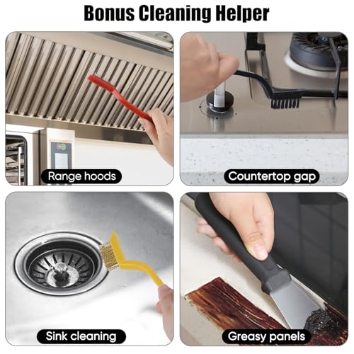 12PCS Grout Brush Set, Hard Bristle Crevice & Baseboard Tool - view 5