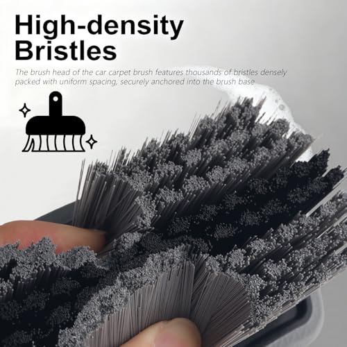 2026 New Car Upholstery Brush for Cleaning,Portable Car Carpet Brush with Dense Bristle & Non-Slip Handle,Multi-Purpose Upholstery Cleaner Brushes for Cars Trucks SUVs Interior - view 3