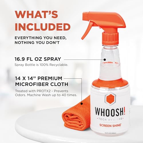 ! Screen Shine Pro – Refillable TV Screen Cleaner & Cloth, 16.9 fl oz - view 2