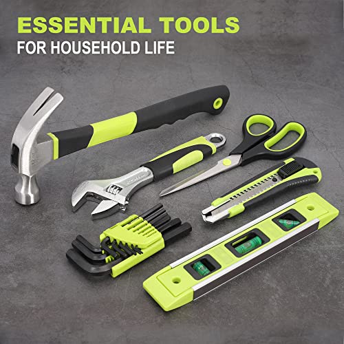 220-Piece Home Tool Set, Household Repairing Tool Kit, Green - view 7