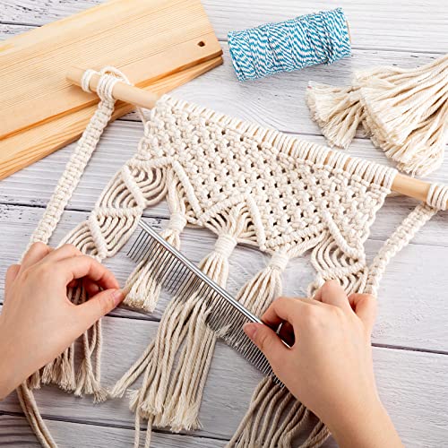 Macrame Fringe Comb, Stainless Steel Macrame Dog Cat Comb - view 7