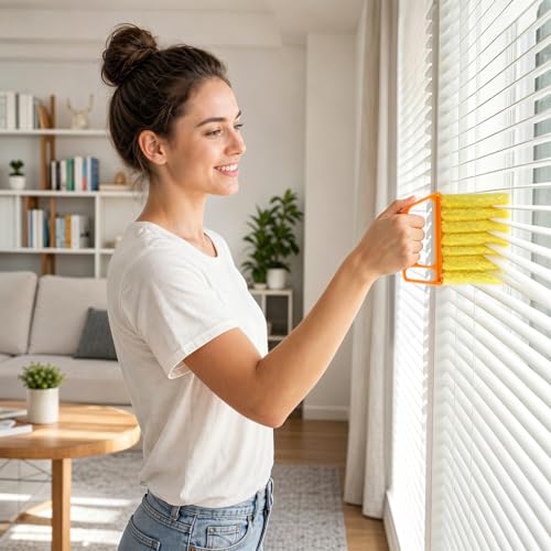 8PCS Window Blind Cleaner Duster Tool, 7-Finger Microfiber Blind Duster - view 6