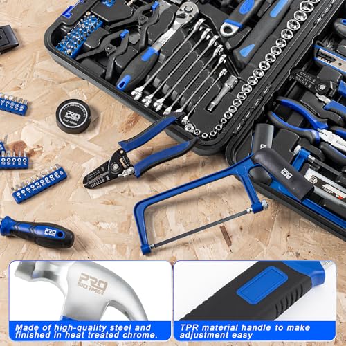 259-Piece Tool Kit, General Household Hand Tool Set, Blue - view 5