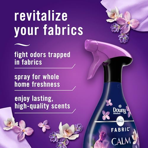 Odor-Fighting Fabric Refresher,Downy Calm and Downy April Fresh,16.9oz,(Pack of 4) - view 2