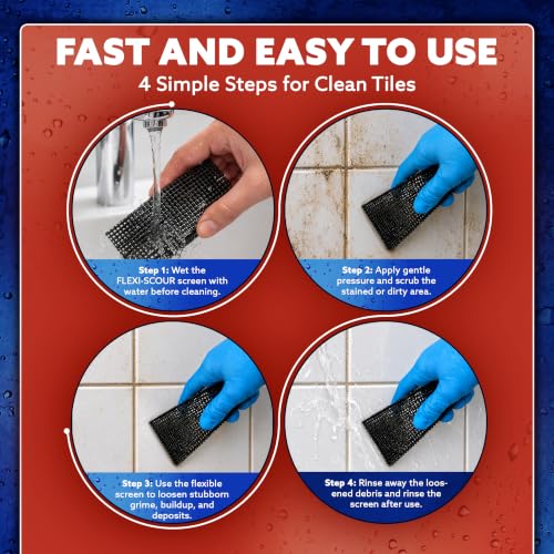 Flexi-Scour, Flexible Scrubbing Screen, Grills, Rust, 24-Pack - view 6