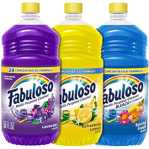 Bundle of Multi-Purpose Cleaner 2x Concentrated, Lavender, Refreshing Lemon Scent, Spring Fresh Scent, 56 oz