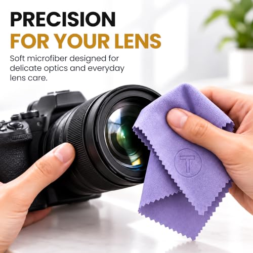Microfiber Cleaning Cloth – 6 Pack, 230 GSM Ultra Soft Lens Cloth for Glasses, Camera & Screens, Streak-Free, Lint-Free, Scratch-Safe (6x7 Inch) - view 4