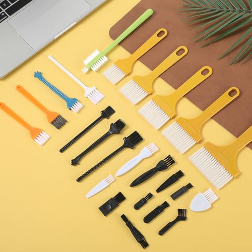 24 Pcs Small Cleaning Brush Mini Anti Static Brush Keyboard Brushes Electronic Cleaning Brushes for Computer Keyboard Laptop Motherboard Camera Car Vents Small Space - view 6