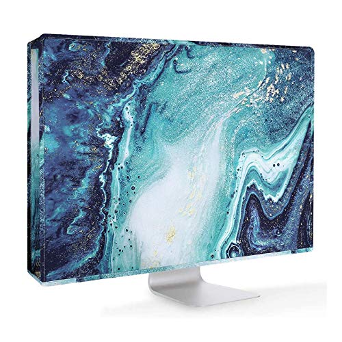 Monitor Dust Cover 22, 23, 24, 25 inch Anti-Static Dustproof, Marble
