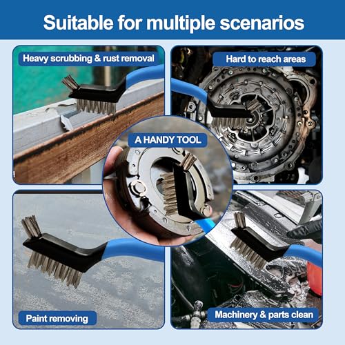 Mini Wire Brush Set 6Pcs with Stainless Steel Wire - view 6