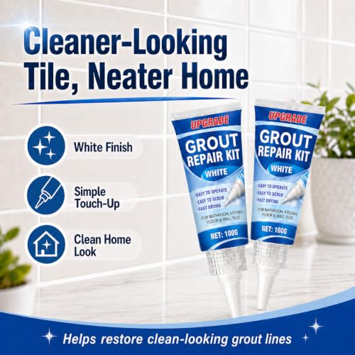Tile Grout Repair Kit, 2 Pack Fast Drying Grout Sealer Tube - view 3