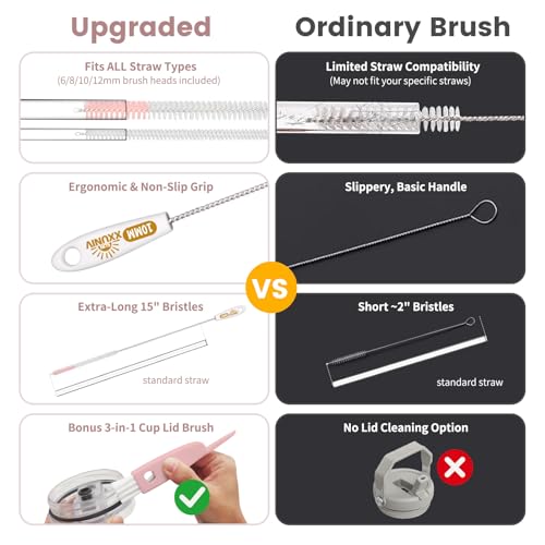 15 Inch Extra Long Straw Cleaner Brush Set, 5PCS for Stanley 40 oz Tumblers - view 4