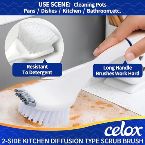 6-Pack Hand Scrub Brushes for Cleaning - view 5