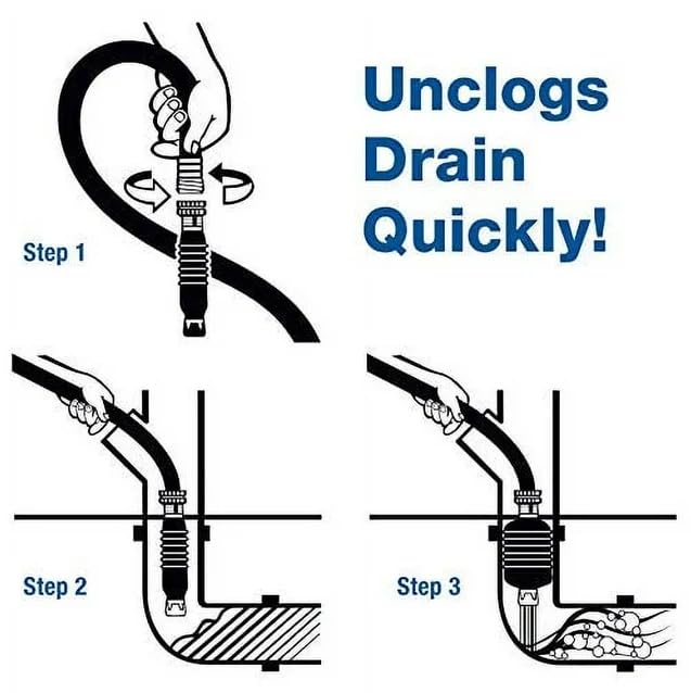 501 Unclogs Bathroom Sinks, Showers, and Swimming Pool Drains, 1 to 2 Inch - view 3