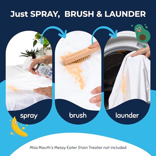 Messy Eater Laundry Brush for Stain Treating Fabrics - view 3