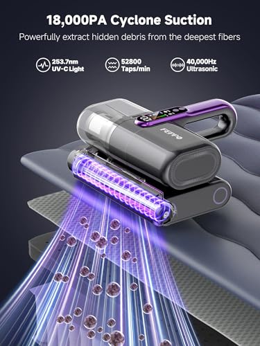 Cordless Mattress Vacuum Cleaner, 18Kpa Strong Suction Bed Vacuum - view 2