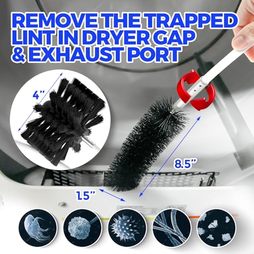 Dryer Vent Cleaner Kit - 35Ft Flexible Lint Brush for Deep Cleaning - view 4