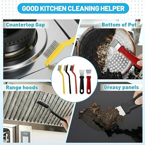 23Pcs Crevice Cleaning Brush Set, Hard Bristle Scrub Brushes Tools for Gaps - view 4