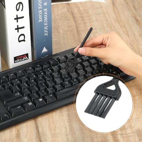 6 Pcs Mini Keyboard Cleaning Brushes Computer Brush Portable Cleaning Kit Antistatic Small Cleaner Multi-Function Brush Dust Clean Brushes for Camera Narrow Spaces (Black) - view 4