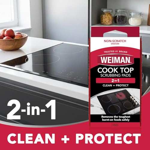 Heavy Duty Glass & Ceramic Cooktop Cleaner, 10 Oz & 3 Scrubbing Pads - view 3