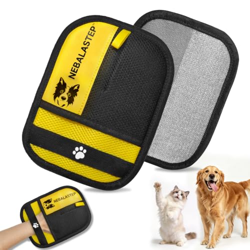 Pet Hair Remover Gloves Brush for Dogs & Cats,Electrostatic Reusable Pet Hair Remover Tool for Laundry,Clothing,Couch,Carpet,Car Seat,Upgraded Animal Fur Removal Tool