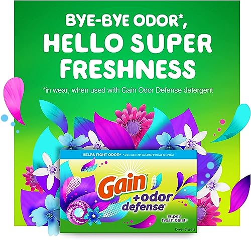 Dryer Sheets Plus Odor Defense, Super Fresh Blast Scent, 240 Count, Helps fight static and odor, laundry sheets - view 5