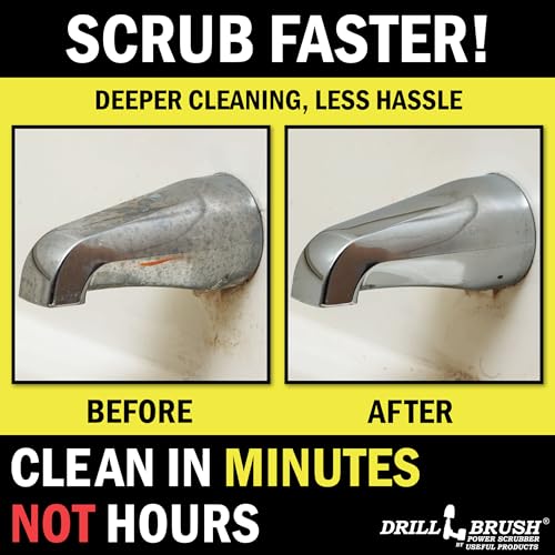 Drill Brush Attachment Set for Cleaning Wheel, Shower, Bathroom - Crevice - view 3