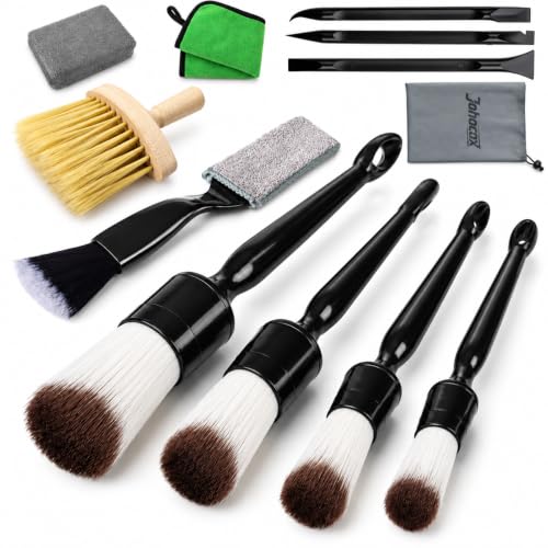 12PCS Car Detailing Brush Set, Interior Cleaning Kit with Air Vent Brush