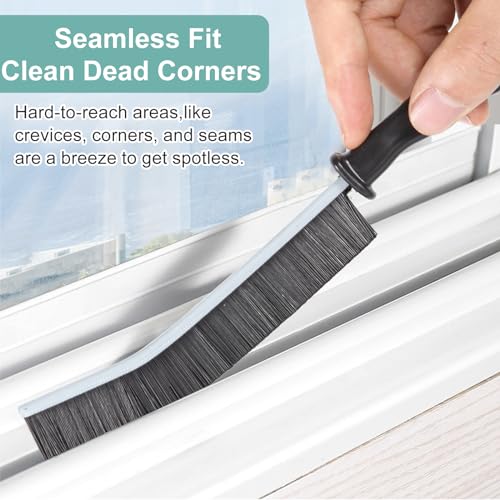 Cleaning Brush - 5 Pcs Hard Bristle Crevice Cleaning Brush, Multifunctional Gap Scrub Brush, Home Essentials, Bathroom Cleaner Tools for Household Use, Kitchen, Bathroom, Window, Faucets, Toilet - view 2
