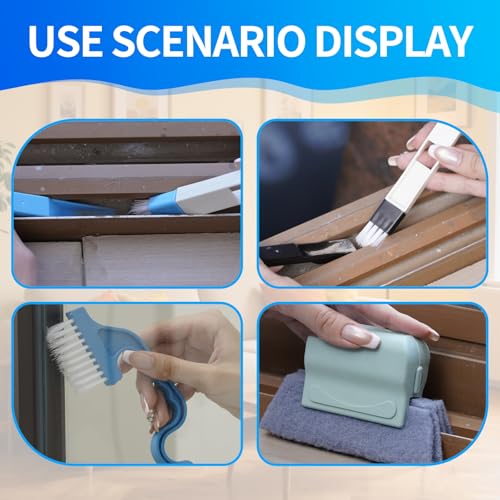 Window Track Cleaner, 13-Piece Sill and Crevice Cleaning Brush Kit - view 4