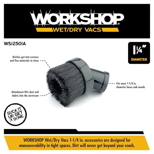WS12501A 1-1/4-in. Dusting Brush Vacuum Attachment - view 3