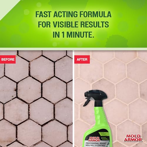 Professional Brand Mold Kill & Control Spray, 32 oz., Hard Surface Mold and Mildew Remover, Visible Results in Minutes, Eliminates Bacteria and Viruses - view 3