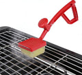 Grill Brush Bristle Free for Outdoor Grill, BBQ Grill Cleaning Brush with Replaceable Scrub Sponge Head & Scraper, Ergonomic Handle, Safe for Stainless Steel, Cast Iron & Porcelain Grate