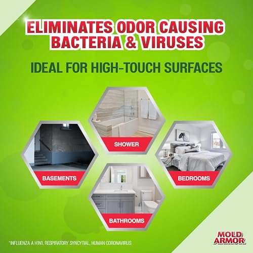 Professional Brand Mold Kill & Control Spray, 32 oz., Hard Surface Mold and Mildew Remover, Visible Results in Minutes, Eliminates Bacteria and Viruses - view 6