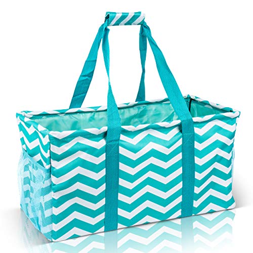 Extra Large Utility Tote Bag - Oversized Collapsible Beach Bag - Geo Black - view 5