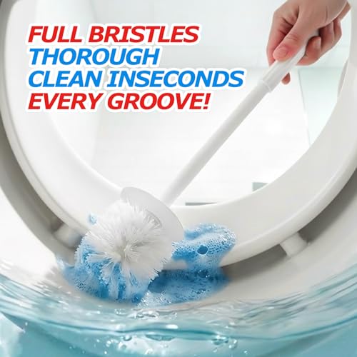 2Pack Toilet Bowl Brush and Holder Set - Restroom Cleaning Supplies - view 3