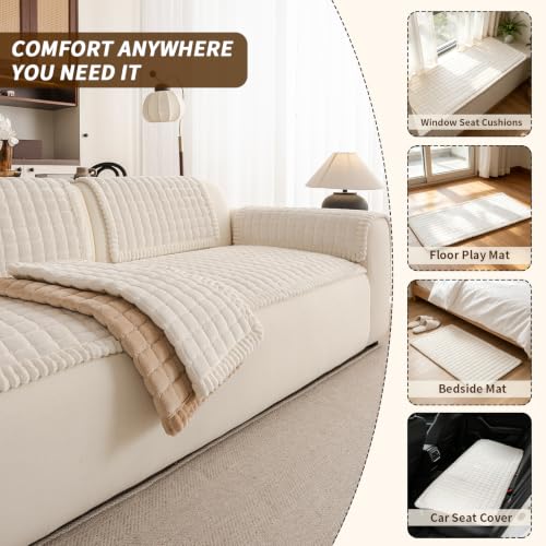 Pet Couch Covers for Sofa Washable, Fuzzy Dog Couch Cover Protector - view 3