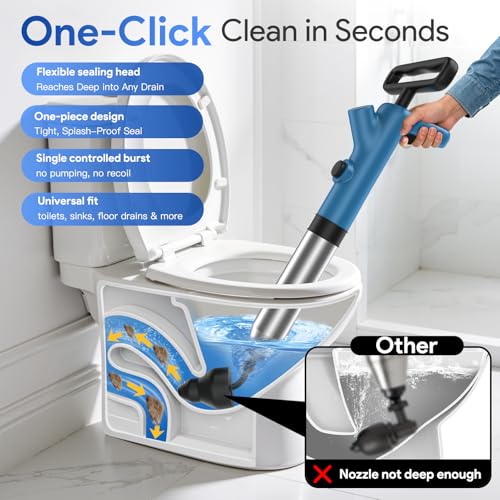 High Pressure Toilet Plunger with Real-Time Gauge - view 3