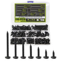 Black Wood Screws,#8-32 Screws Assortment Kit 155Pcs Truss Head Screws