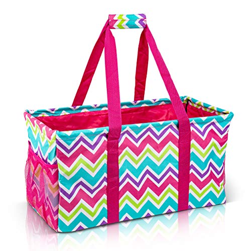 Extra Large Utility Tote Bag - Oversized Collapsible Beach Bag - Geo Black - view 8
