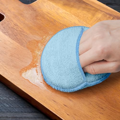 5 Inch Wood Conditioner Cutting Board Wax Oil Applicator Pads 4 Pack - view 2
