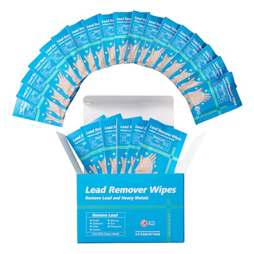 50Pcs Lead Removal Wipes Tissues for Shooting Individual Foil Package