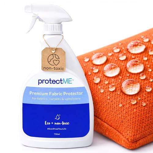 Fabric Protector and Stain Resistant Spray - Upholstery Fabric Spray for Stain Guard for Carpet, Shoes, Couch, Sofa - Non Toxic Water Based Furniture Protector - 25.4 Fl. Oz.