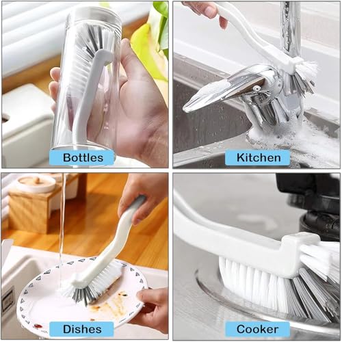 11PCS Crevice Cleaning Brush Set - Hard Bristle Crevice Cleaning Brush Tool, Multifunctional Gap Scrub Brush for Home, Bathroom, Kitchen, Window Track, Bathtub, Vehicle, Faucets, Bowl, Teapot, Cup Use - view 6