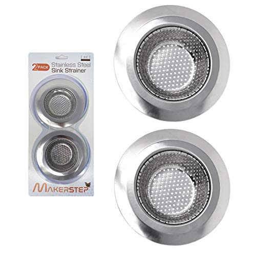 2 Pack Stainless Steel Sink Strainers, 4.5" Kitchen Drain Strainer Baskets - view 2