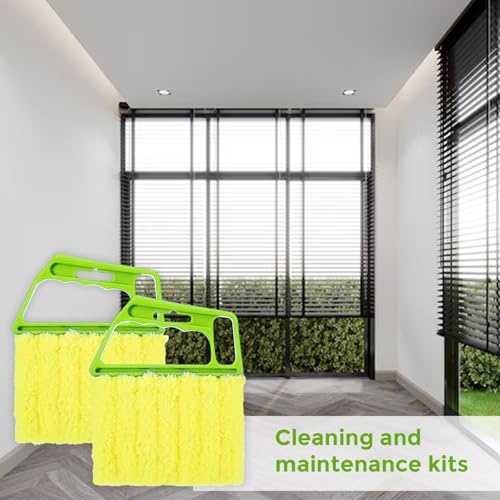 2-Pack Microfiber Blind Cleaner Tools - 7-Finger Washable Duster for Venetian Blinds, AC Vents, Fans & Wood Surfaces - Flexible Head with Non-Slip Handle - view 6