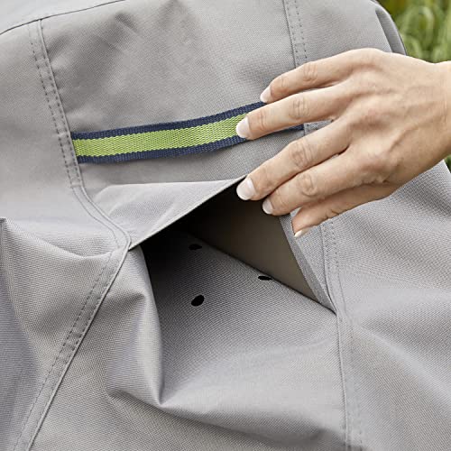 DUCKCOVERS Soteria Waterproof 40 Inch Rectangular Patio Ottoman/Side Table Cover, Outdoor Ottoman Cover - view 5